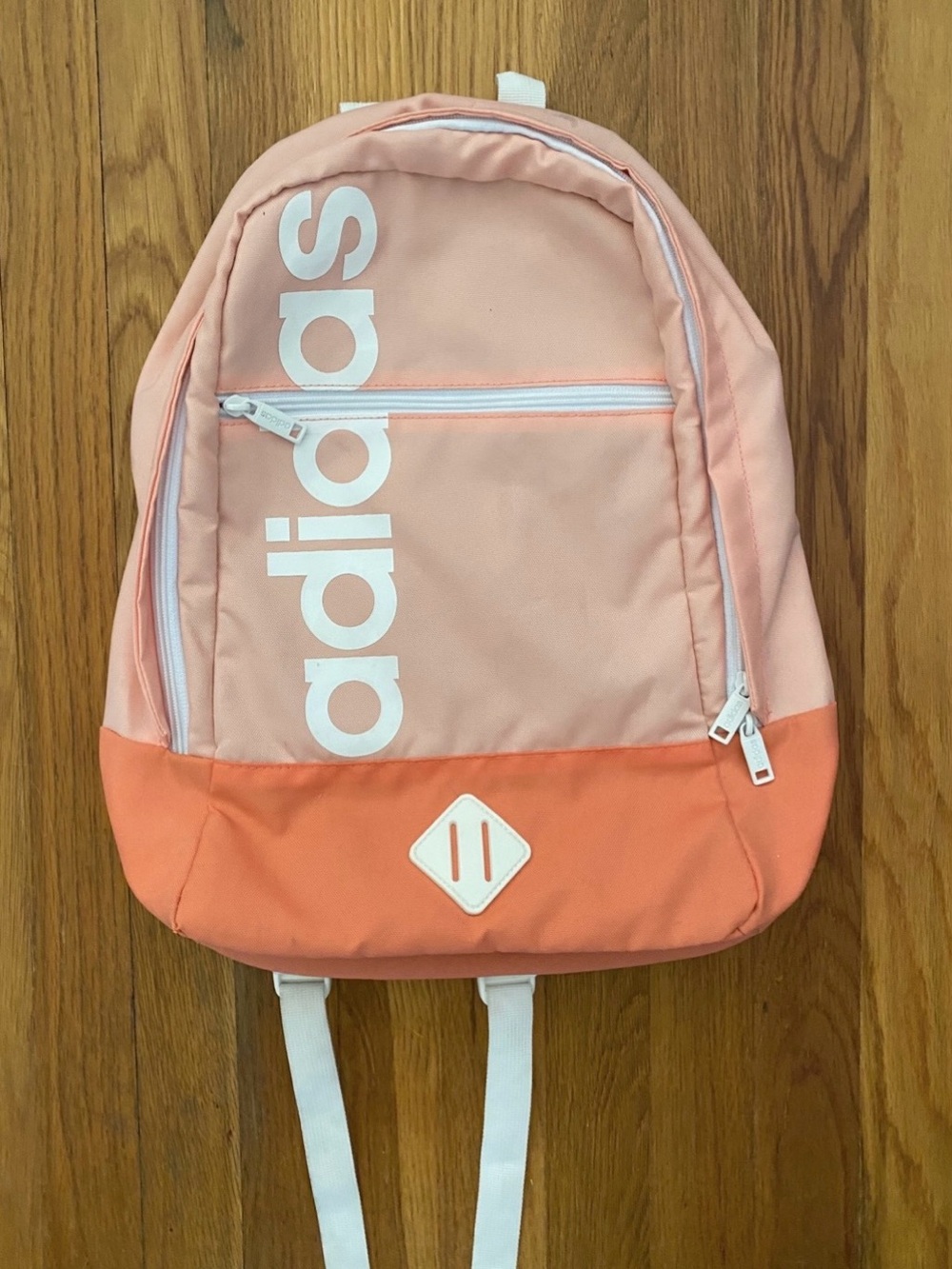 adidas Peach and Coral Two-Tone Backpack
